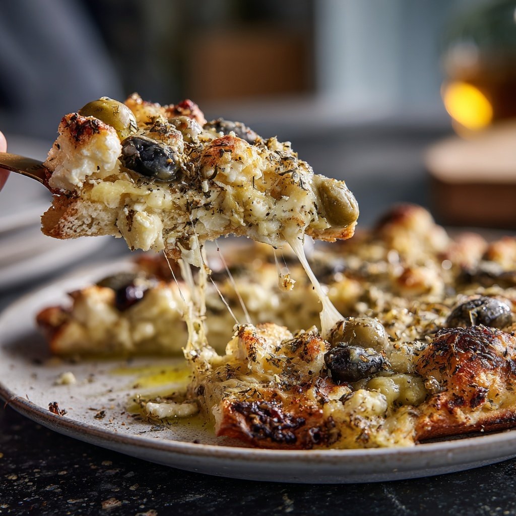 Mediterranes Raclette mit Oliven und Feta