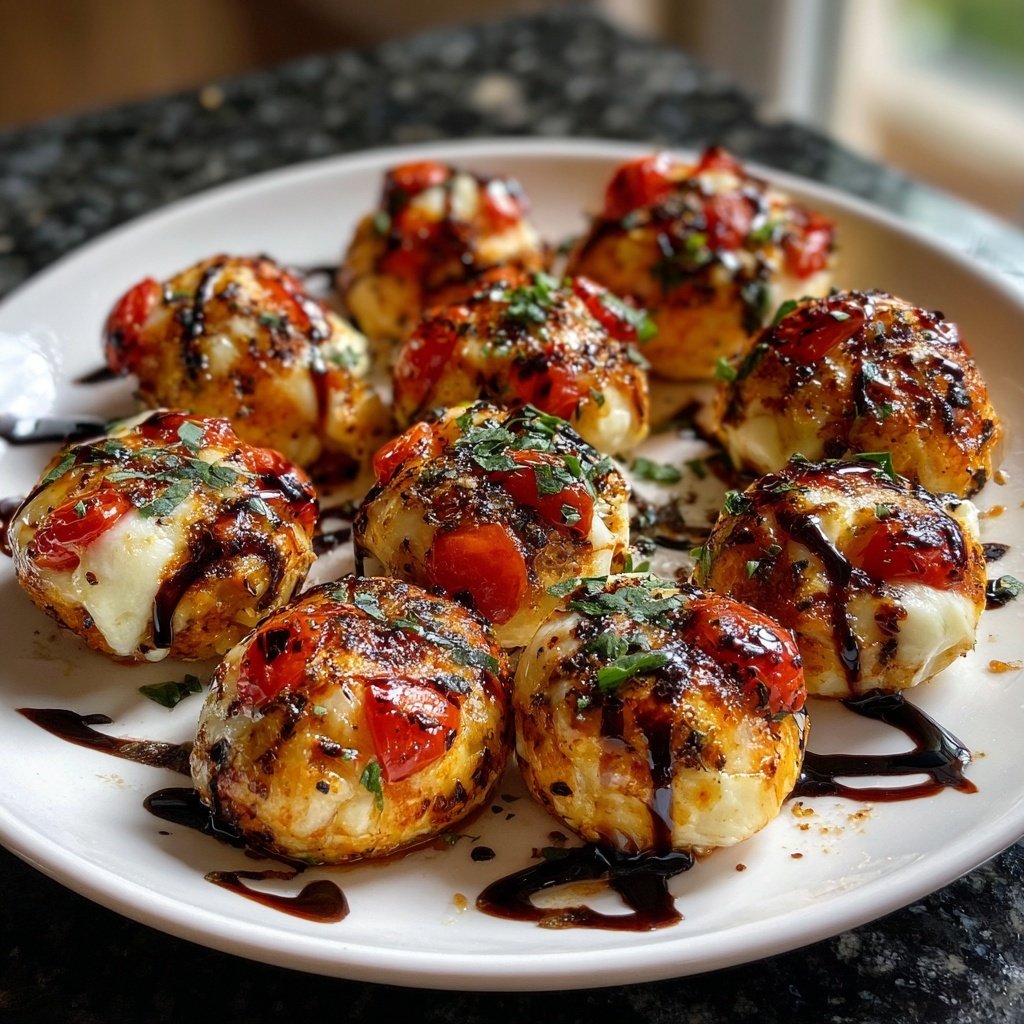 Kräuter-Brause-Tomate und Mozzarella Bites