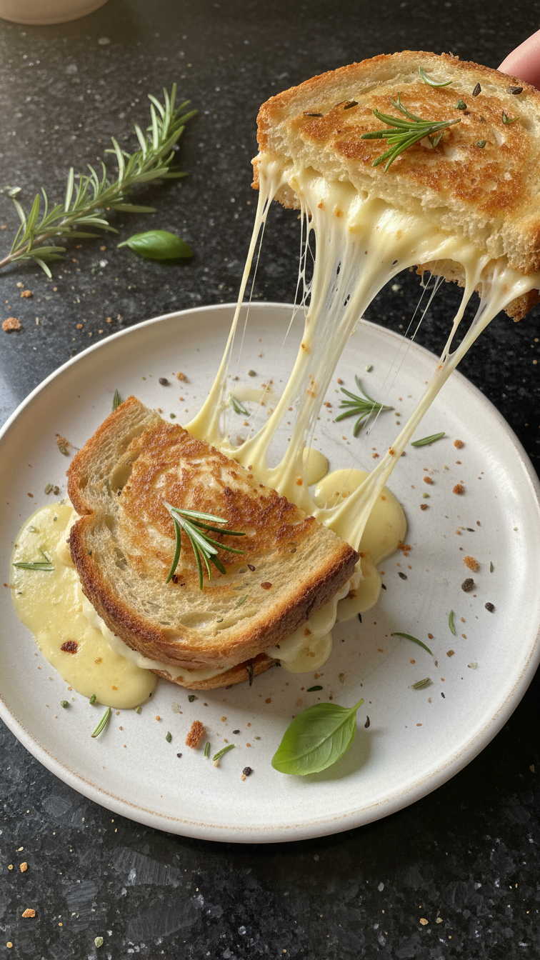 Valentinstag Grillkäse Sandwich