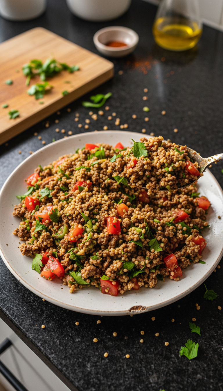 Bulgur Hackfleisch Salat