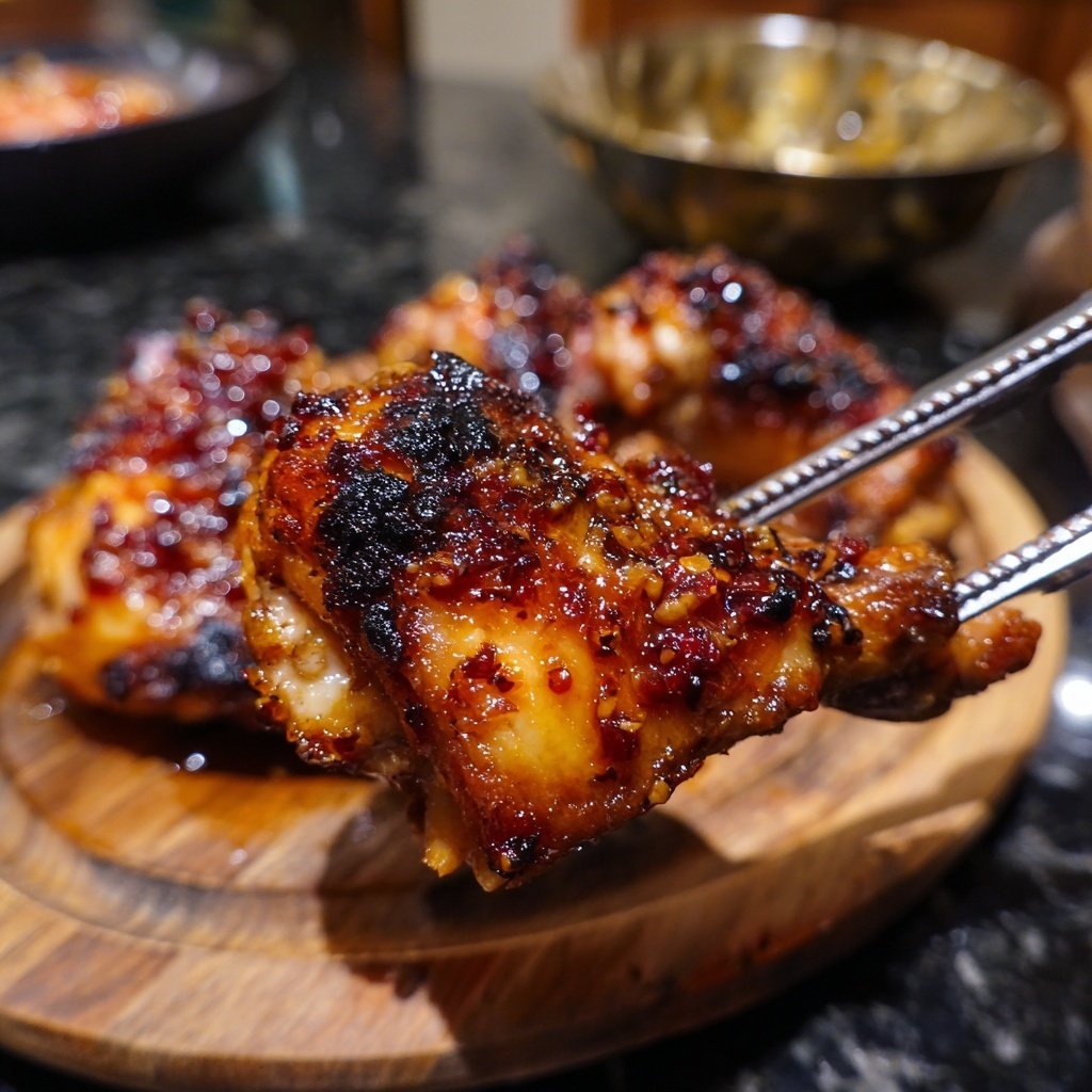 Honig Knoblauch Hähnchenschenkel