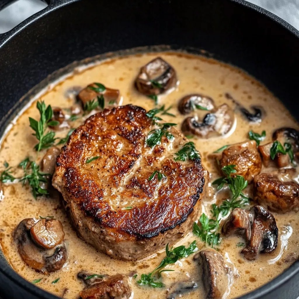 Filettopf mit Champignons