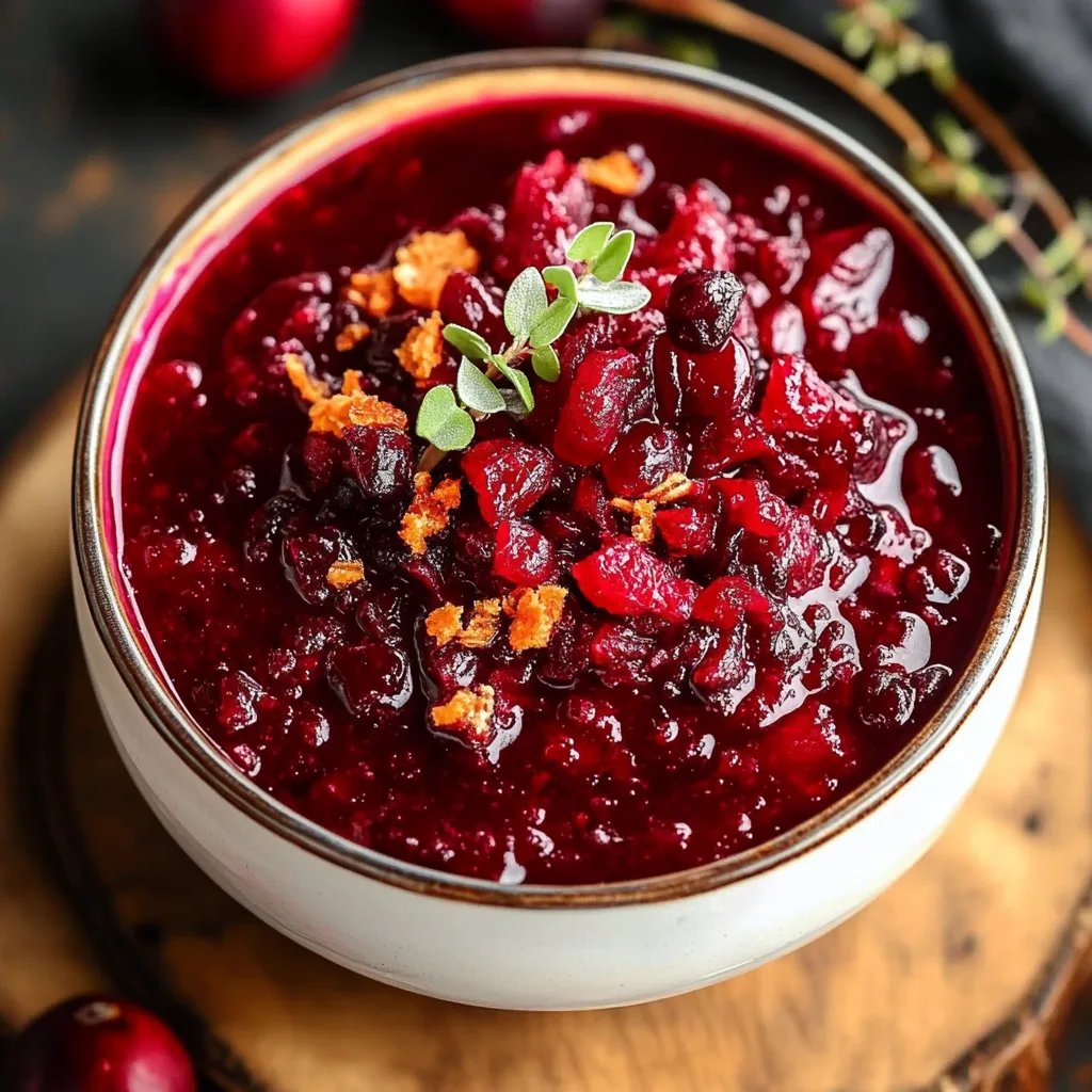 15-Minuten Selbstgemachte Orangen-Cranberry-Sauce