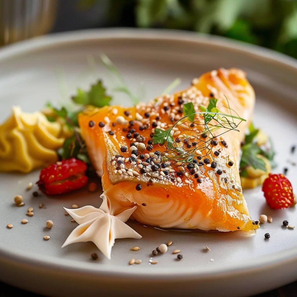 Blätterteigsterne - gefüllt mit Lachs und Frischkäse