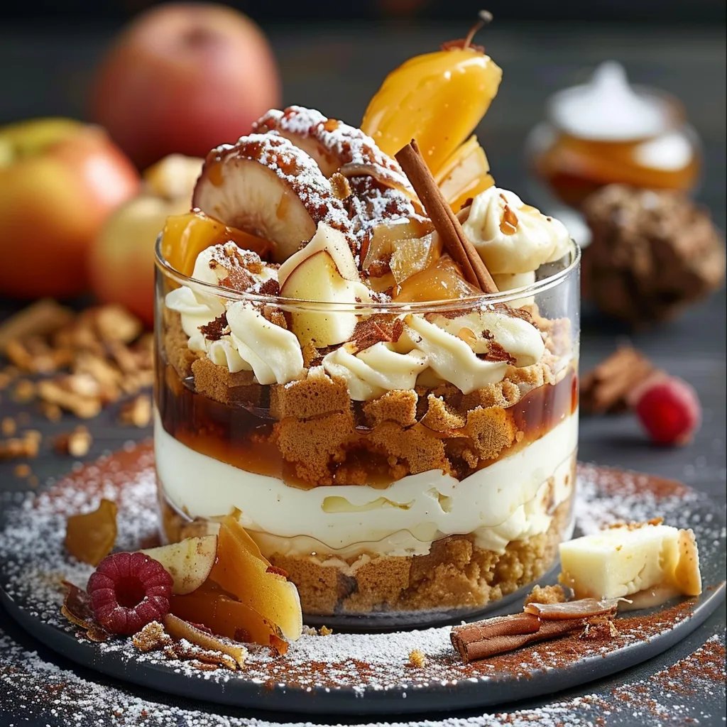 Bratapfel Karamell Trifle