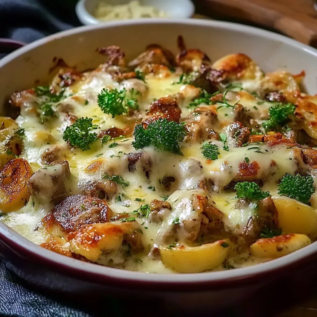 Gyrosauflauf mit Hollandaise