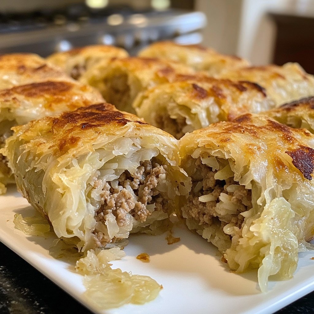 Gefüllte Sauerkrautrollen