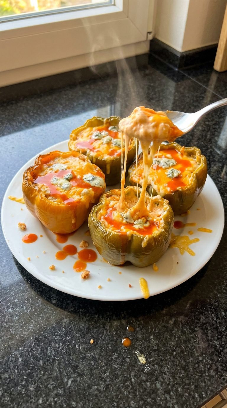 Buffalo Hähnchen Dip Gefüllte Paprika​