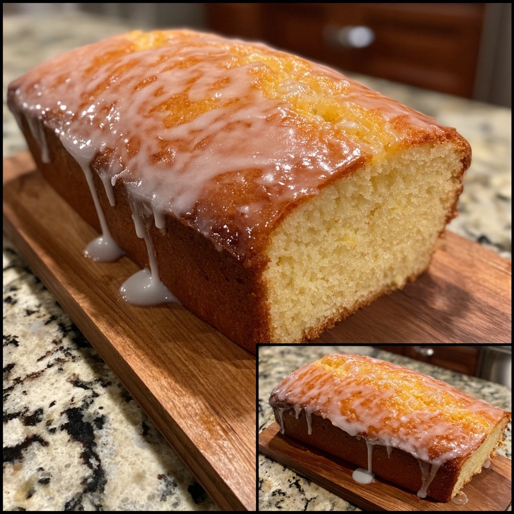 Honig Glasiertes Zitronenbrot