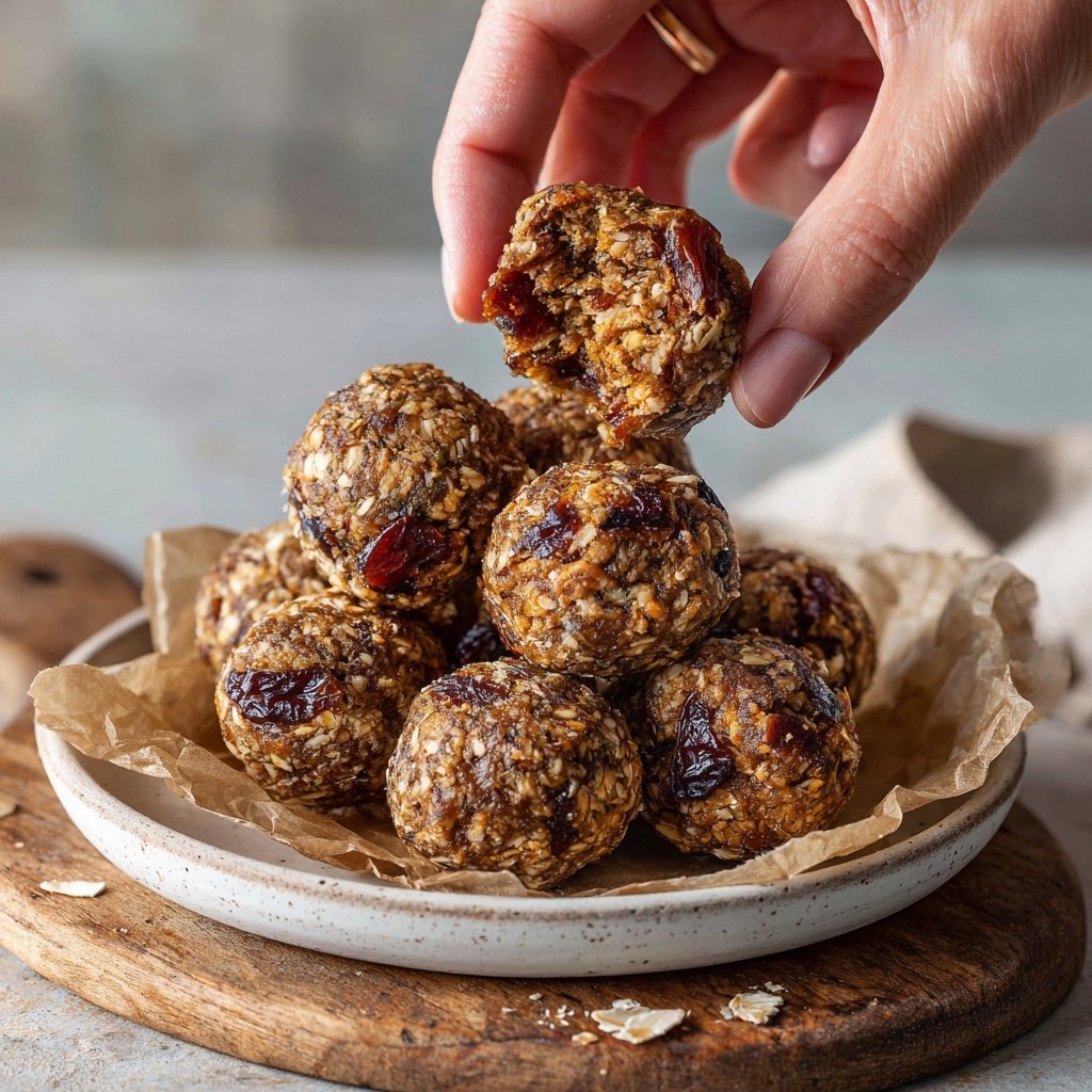 Bananen Dattel Energie Bällchen