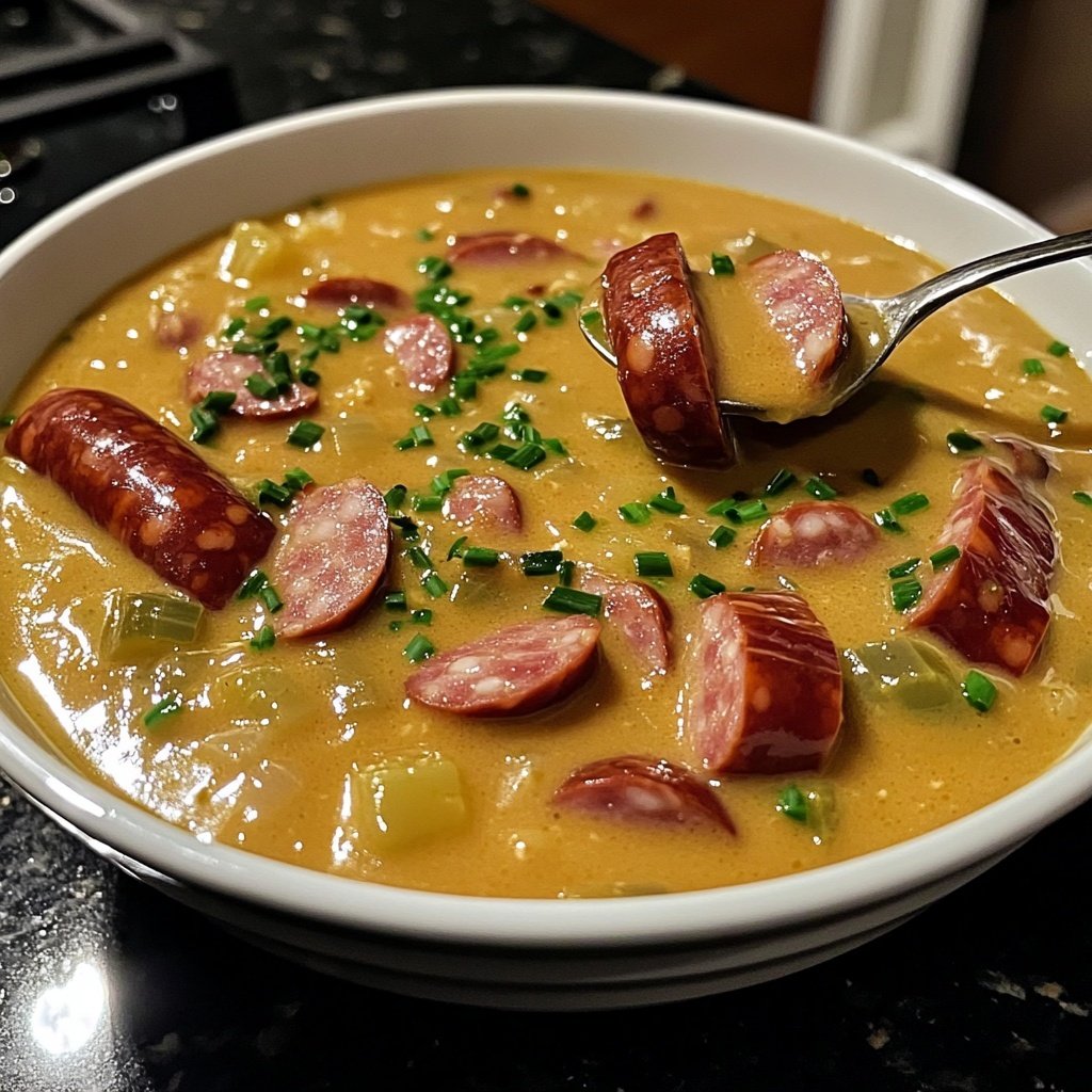 Kartoffelsuppe mit Wiener Würstchen