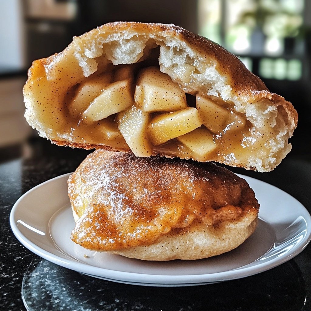 Gebackene Apfel-Zimtknödel