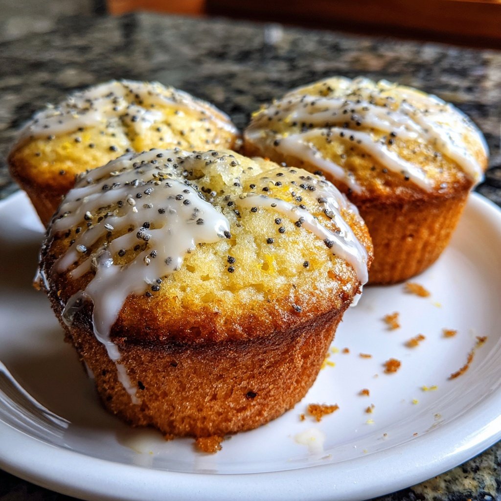 Zitronen-Mohn-Muffins
