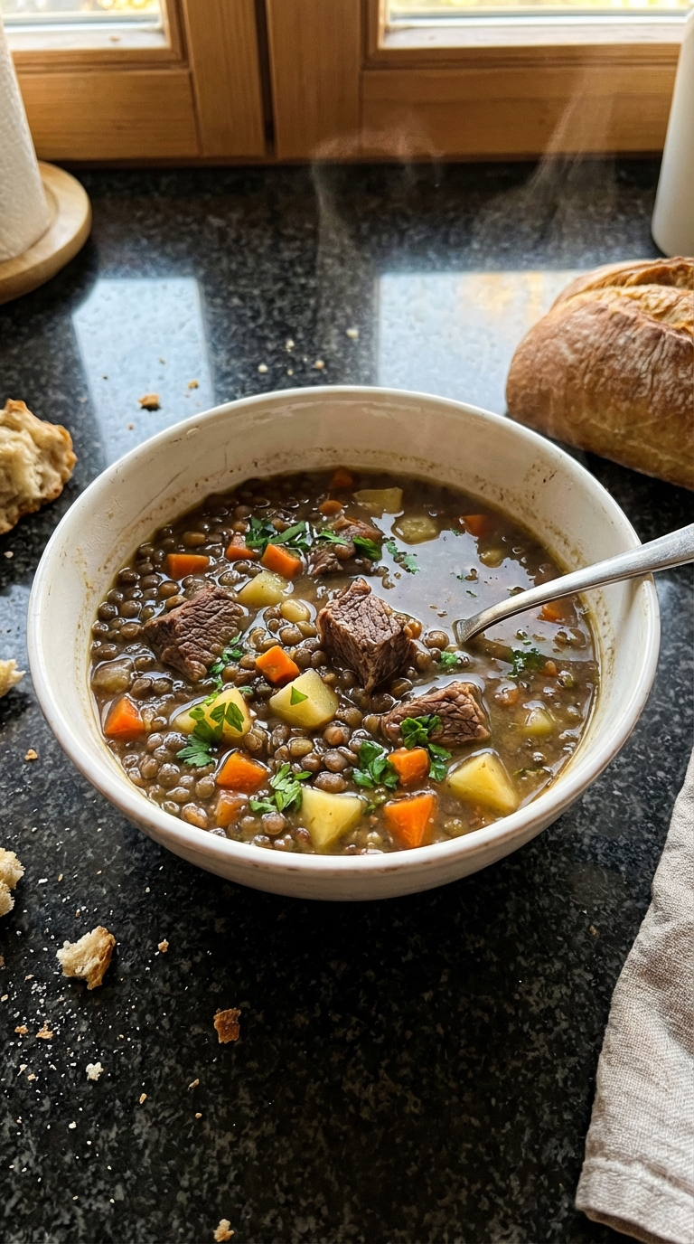 Rind Linsen Suppe Spezial