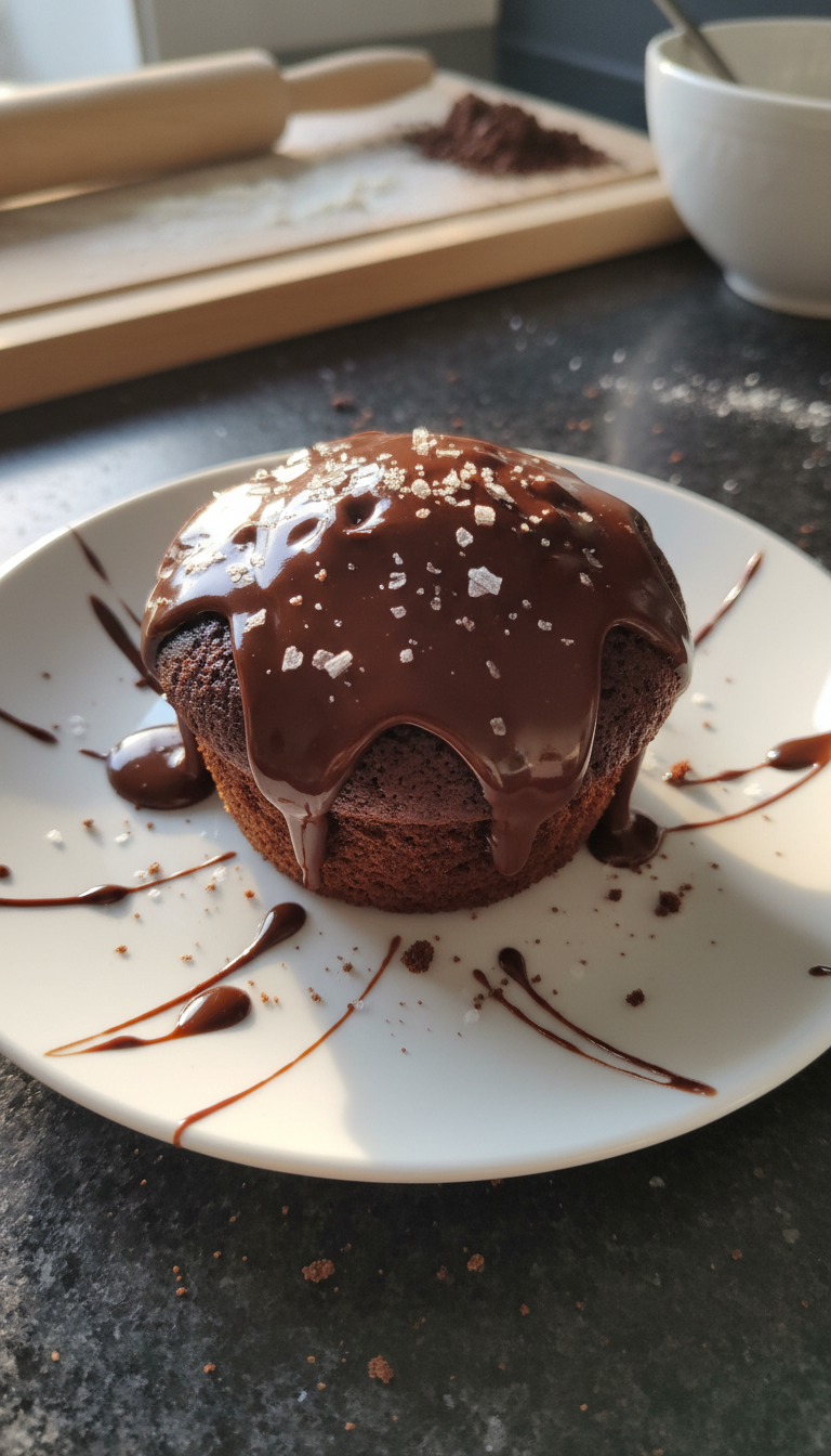 Schmelzende Schokoladen Muffins für Feinschmecker