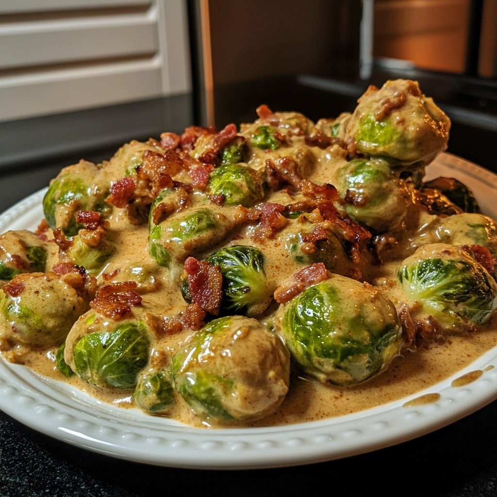 Cremiger Winter-Rosenkohl