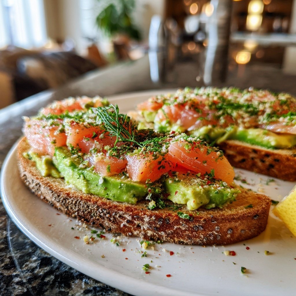 Chili Limette Lachs Avocado Toast